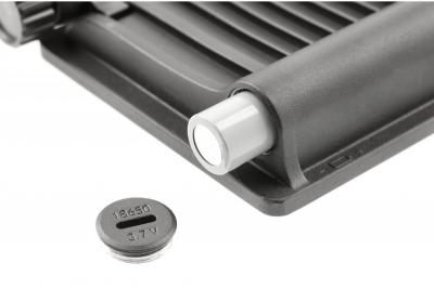Lumină de inundație solară LUMOS II, LED, 3000lm, 6400K, 2x2600mAh înlocuibil, IP65, negru
