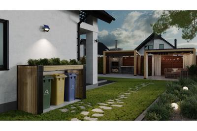 Lumină de inundație solară LUMOS II, LED, 3000lm, 6400K, 2x2600mAh înlocuibil, IP65, negru
