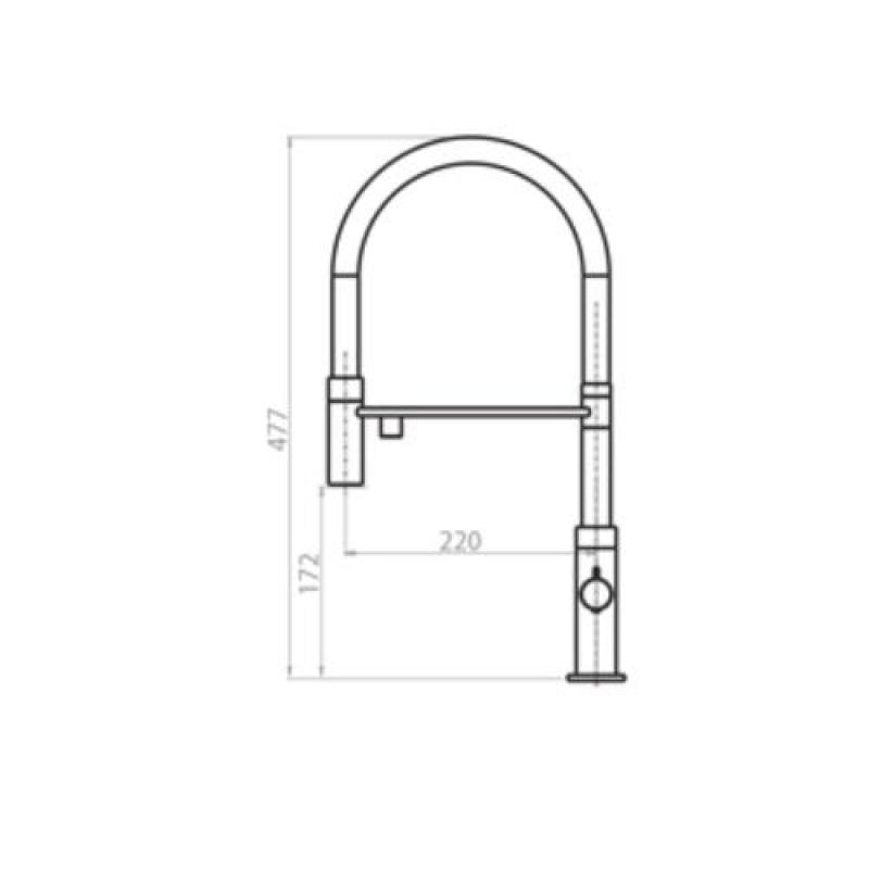 Ausmann Claridge 3-Căi Baterie de Bucătărie cu Gâtuire Flexibilă și Apă Filtrată – Cupru - 1208970503