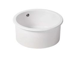 Ausmann Ceramic Ember Lavoar Rotund din Ceramică Albă pentru Montaj Suprapus și Submontaj 1208970512