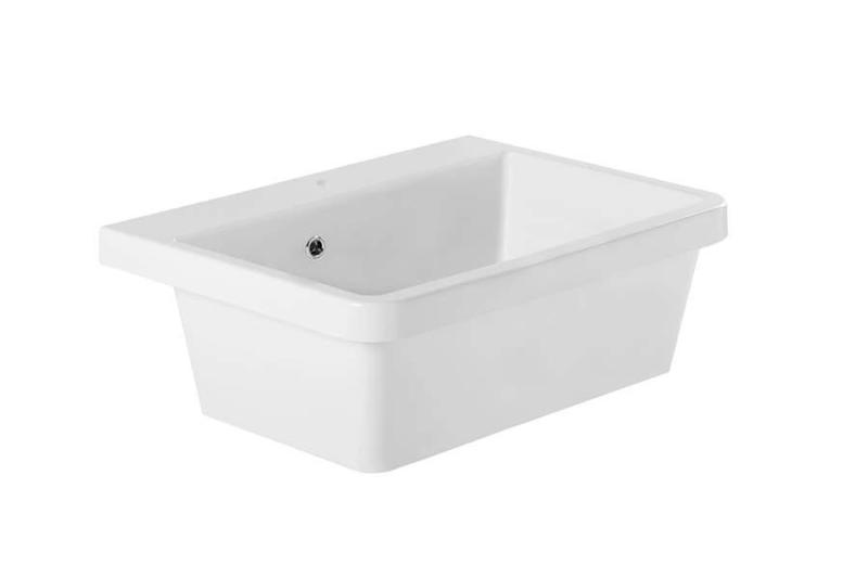 Ausmann Ceramic Frost Chiuvetă Ceramică Albă - Montaj pe Blat 660 x 506 mm cu Orificiu pentru Baterie 1208970517