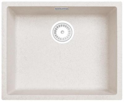 Nisip Alb Crem Chiuvetă 50x40 cm Submontare, Supramontare și Montare la Nivel cu Dop Alb 1208970546