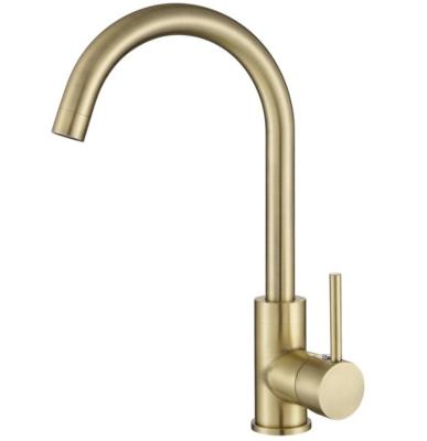 Ausmann Arvia robinet de bucătărie auriu PVD Gold cu gura de scurgere rotativă 1208970640