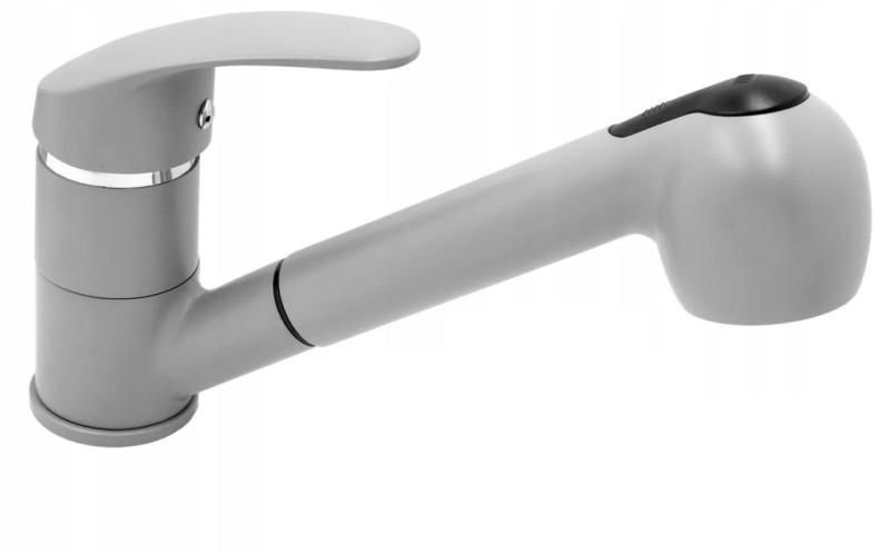 Bateria de bucătărie Graniteland Rhea Gri cu Duș Extractibil și Funcție Dublă 1208970656.