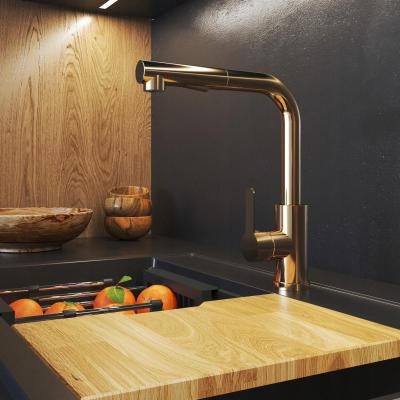 Graniteland Celeste Robinet de Bucătărie din Cupru cu Duza Extensibilă și Duș de Mână cu Funcție Dublă 1208970665