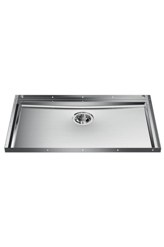 Bază Foster Phantom din oțel inoxidabil, chiuvetă de blat cu placă de bază 71x40cm pentru montare în ceramică, piatră naturală și suprafață solidă, grosime 20mm 1208970694.