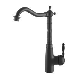 Graniteland Verve Robinet de bucătărie negru cu gura de scurgere rotativă 1208970702