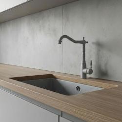 Graniteland Verve Robinet de bucătărie Gri cu gura de scurgere rotativă 1208970703
