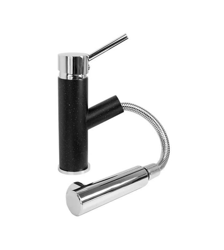 Robinet de bucătărie Graniteland Ceres cu aspect de piatră dură Arduin, cu gât extensibil și duș de mână cu dublă funcție 1208970706