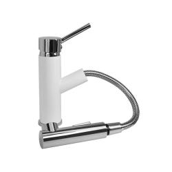 Graniteland Ceres Baterie de Bucătărie Albă cu Scurgere Extensibilă și Duș cu Dublă Funcție 1208970709