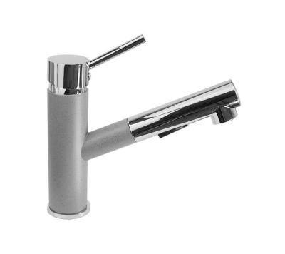 Granitland Ceres Robinet de bucătărie gri cu pipă extensibilă și duș cu dublă funcție 1208970710
