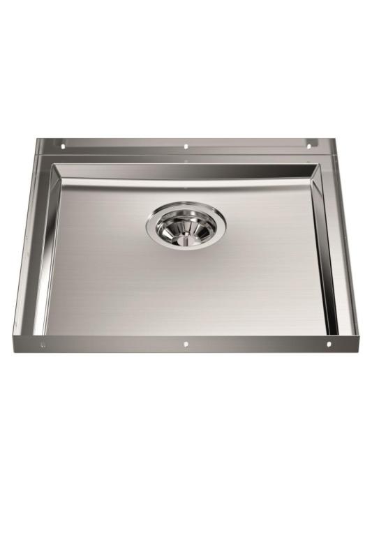 Baza Foster Phantom din inox pentru blatul de lucru cu chiuveta 40x40cm pentru incorporare în ceramică, piatră naturală și suprafață solidă de 20mm 1208970718