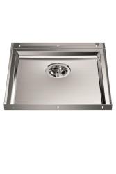 Foster Phantom Base Oțel Inoxidabil Placă de Bază Blat Chiuvetă 40x40cm pentru Încorporare în Ceramică, piatră naturală și Suprafață Solidă, grosime 12mm 1208970719