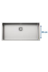 Foster L35 Speciale 35 cm lung Chiuvetă din oțel inoxidabil 75 x 35 cm Montaj sub blat 1208970724