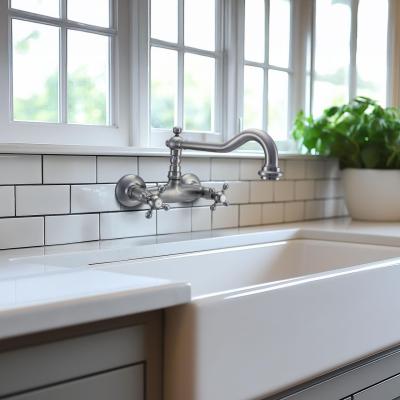 Ausmann Ceramic Mira Chiuvetă Ceramică Albă - Montare sub blatul și semi-încastrată 590 x 458 mm cu dop din inox 1208970733
