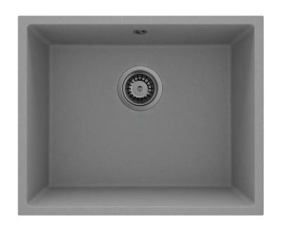 GraniteMy Chiuvetă Universală din Granit Gri, 50x40 cm, de Suprafață, Submontaj și Încorporabilă cu Plugu Metalic Gun 1208970758
