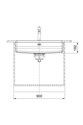 Franke Maris Quiet MQX 110.82 RVS Chiuvetă mare 820x424 mm Submontaj 122.0694.476