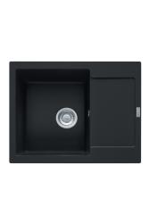 Franke Maris MRG 611-62 Fragranite Mat Negru Chiuveta 62 x 50 cm Suprafață cu Zona de Scurgere 114.0628.964