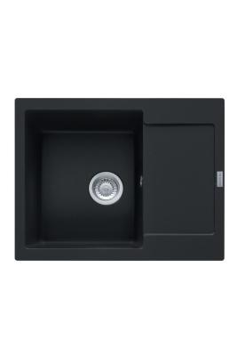 Franke Maris MRG 611-62 Fragranite Mat Negru Chiuveta 62 x 50 cm Suprafață cu Zona de Scurgere 114.0628.964