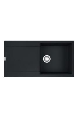 Franke Maris MRG 611-97 Fragranite Mat Negru Chiuveta 97 x 50 cm Suprafață cu Zonă de Scurgere 114.0628.967