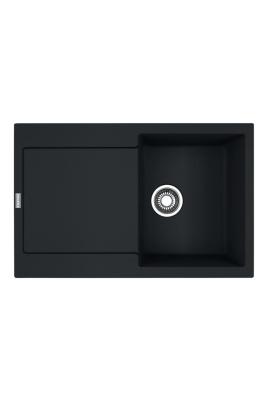 Franke Maris MRG 611-78 Fragranite Mat Negru Chiuvetă 78 x 50 cm Montare cu Zonă de Scurgere 114.0628.968