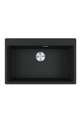 Franke Maris MRG 610-70 TL Fragranite Mat Negru Chiuveta 78 x 50 cm Montare cu Gaura pentru Robinet 114.0668.727