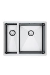 Franke Bolero Plus New R10 B2X 260-34-16 BR 1,5 Chiuveta din inox de o jumătate de dată Montare la nivel, sub montare și supra montare 56x45 cm 127.0733.338