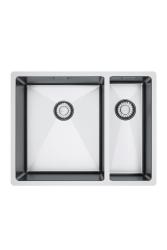 Franke Bolero Plus New R10 B2X 260-34-16 BL 1,5 Chiuvetă din oțel inoxidabil de o jumătate și jumătate Montaj plat, submontaj și supramontaj 56x45 cm 127.0733.339