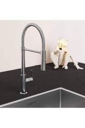Franke Maris Semi Pro Baterie de bucătărie cu ieșire flexibilă Neagră 115.0728.396
