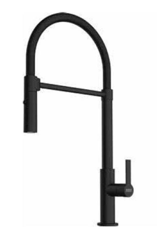 Franke Maris Semi Pro Baterie de bucătărie cu ieșire flexibilă Neagră 115.0728.396