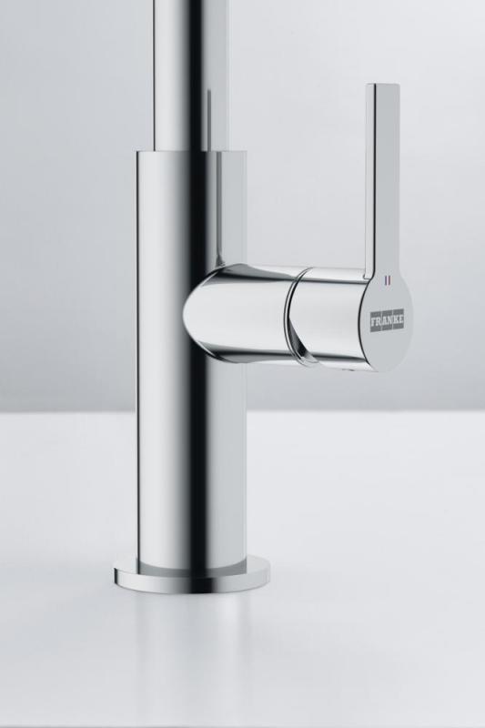 Franke Maris Slim J Baterie de bucătărie cu ieșire rotativă rotundă Crom 115.0728.384