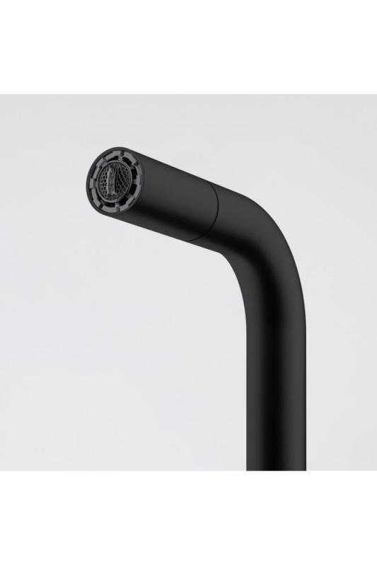 Franke Lina U Baterie de bucătărie neagră cu gât extensibil 115.0728.477
