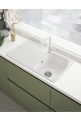 Franke Lina L Baterie de bucătărie cu gură pivotantă Polar White 115.0728.479