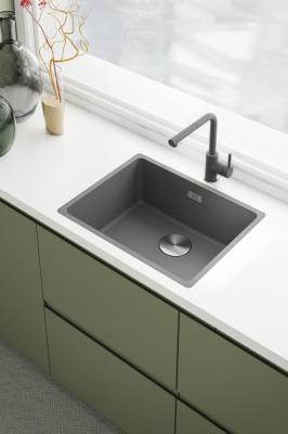 Franke Lina L Robinet de bucătărie gri piatră cu țeavă extensibilă 115.0728.486