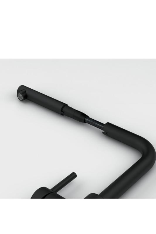 Franke Lina L Robinet de bucătărie gri piatră cu țeavă extensibilă 115.0728.486