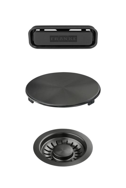 Set de culoare Franke Maris Set de scurgere Gun Metal 1208970839