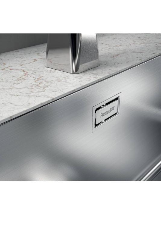 Chiuveta din inox Foster Phantom Slimline, 71x40cm, montare sub blat pentru blaturi ceramice 1208971121