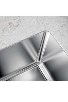 Chiuveta Foster Phantom Slimline inox 40x40cm pentru montare sub blat de ceramică 1208971123