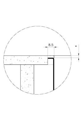 Chiuveta Foster Phantom Slimline inox 40x40cm pentru montare sub blat de ceramică 1208971123