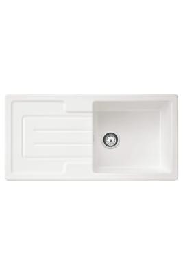 Ausmann Ceramic Sylva Chiuvetă ceramică albă de suprafață cu zona de scurgere 1000 x 500 mm 1208971124