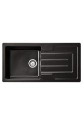 Ausmann Ceramic Sylva Chiuvetă Ceramică Neagră cu Zonă de Scurgere 1000 x 500 mm 1208971125
