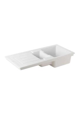 Ausmann Ceramic Sylva 1,5 Chiuvetă ceramică mată neagră cu zonă de scurgere 1000 x 500 mm 1208971127