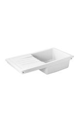 Ausmann Ceramic Sylva Chiuveta ceramică albă cu zonă de scurgere 857 x 500 mm 1208971128