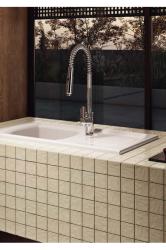Ausmann Ceramic Crest Chiuvetă ceramică albă cu zonă de scurgere 850 x 500 mm 1208971130