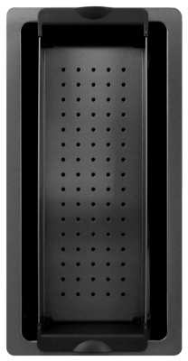Pure.Sink Exclusivo Gun metal chiuvetă mică 18x40 cm, cu rază de 10mm pentru montare sub blat, la nivelul blatului și supraveghere PEX1840-61