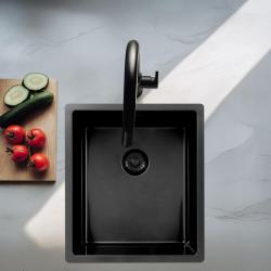 Pure.Sink Exclusivo Chiuveta din metal Gun 34x40 cm, raza de 10mm, montare sub blat, montare la nivel și montare supraterană PEX3440-61