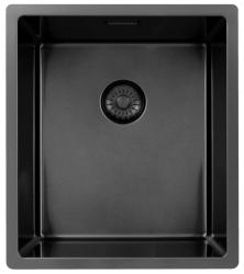 Pure.Sink Exclusivo Chiuveta din metal Gun 34x40 cm, raza de 10mm, montare sub blat, montare la nivel și montare supraterană PEX3440-61