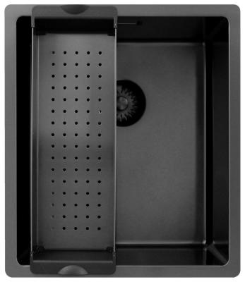 Pure.Sink Exclusivo Chiuveta din metal Gun 34x40 cm, raza de 10mm, montare sub blat, montare la nivel și montare supraterană PEX3440-61