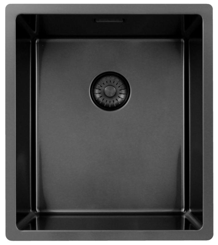Pure.Sink Exclusivo Chiuveta din metal Gun 34x40 cm, raza de 10mm, montare sub blat, montare la nivel și montare supraterană PEX3440-61