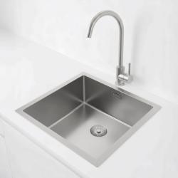 Pure.Sink Exclusivo Chiuvetă din inox 40x40 cm cu rază de 10mm pentru submontare, montare plană și supramontare PEX4040-02